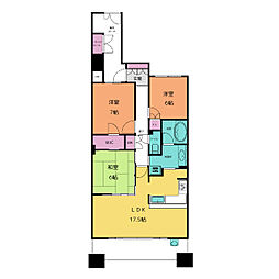 ライオンズ港北ニュータウンステーションレジデンス 3LDKの間取図画像