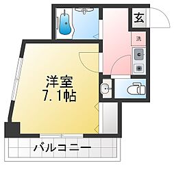 メゾンドフォーレ 1Kの間取図画像