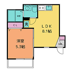 間取図画像 1LDK