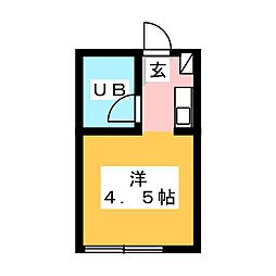 グレースヒル川和台 ワンルームの間取図画像