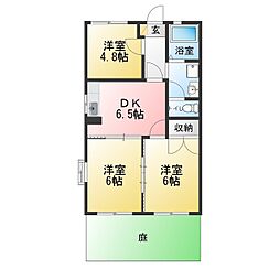 グランパルク 3DKの間取図画像