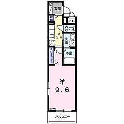 セレスト 1Kの間取図画像