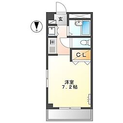 フォルテ・フェルマータ 1Kの間取図画像