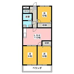 ユニコピエ鴨居 3LDKの間取図画像