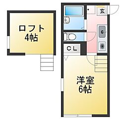 ウィンガーデン川和町C 1Kの間取図画像