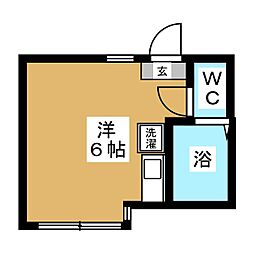 ユナイトステージチッタ・デル・ミラーノ ワンルームの間取図画像