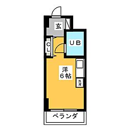 第2サンコート東戸塚 ワンルームの間取図画像