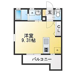 CRESE戸塚 ワンルームの間取図画像