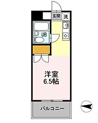 メゾン・ド・ドリーム横浜 ワンルームの間取図画像
