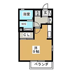 東戸塚オリエンタル ワンルームの間取図画像