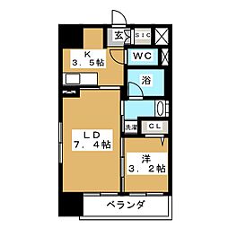 バリューエクセ 1LDKの間取図画像