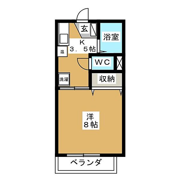 エスポワール　Ａ棟 ｜栃木県宇都宮市大曽２丁目(賃貸アパート1K・1階・24.71㎡)の写真 その2