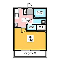 ハウスセラフィム  ｜ 栃木県宇都宮市材木町（賃貸マンション1K・2階・26.33㎡） その2