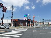 飲食店「すき家まで1100m」