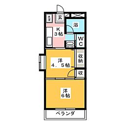 間取図画像 2K