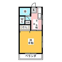 間取図画像 1K