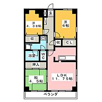 センチュリー新前橋  ｜ 群馬県前橋市新前橋町（賃貸マンション3LDK・4階・61.98㎡） その2