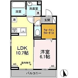 間取図画像 1LDK