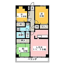 センチュリー新前橋 3LDKの間取図画像