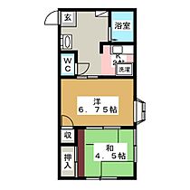 ミントハウス  ｜ 群馬県前橋市小屋原町（賃貸アパート2K・1階・36.45㎡） その2