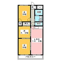 セラヴィ伊勢崎A  ｜ 群馬県伊勢崎市宮前町（賃貸マンション2SLDK・1階・58.32㎡） その2