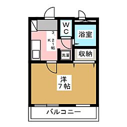 間取図画像 1K