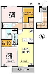 ISHIKAWA HILLS X 2LDKの間取図画像
