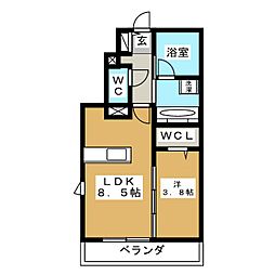 間取図画像 1LDK