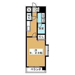 RESIAS新横浜 1Kの間取図画像