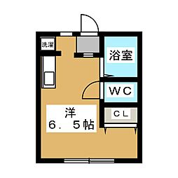アパート ワンルームの間取図画像