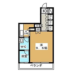 HF新横浜レジデンス 1Kの間取図画像