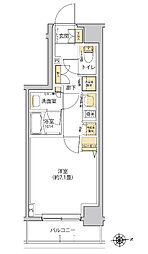 グレーシアフィット羽沢横浜国大 1Kの間取図画像