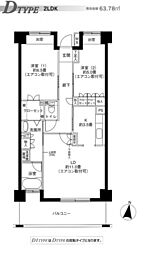 リバーサイド長島 2LDKの間取図画像