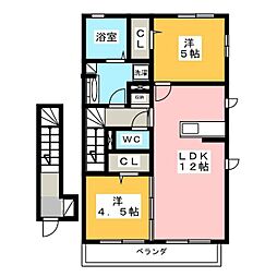 アーバンフォレスト 2LDKの間取図画像