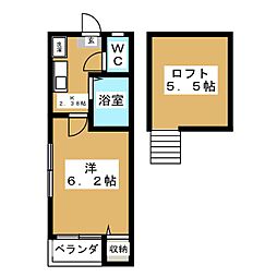 メゾン・ド・アイ 1Kの間取図画像