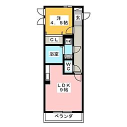 LSY56 1LDKの間取図画像