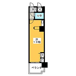 ライオンズプラザ平塚 ワンルームの間取図画像