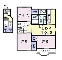 キャトルエンジェルB 3LDKの間取図画像