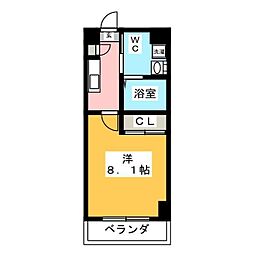 S-FORT小田原栄町 1Kの間取図画像