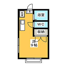 ファーストパレス2 ワンルームの間取図画像