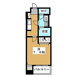 サイドパーク 1Kの間取図画像