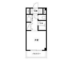 メゾン湘南 ワンルームの間取図画像