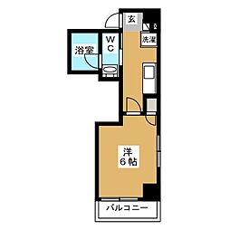 レーヴ町田5.A 1Kの間取図画像