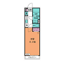 リブリ・淵野辺2 1Kの間取図画像
