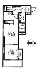 アクア 1LDKの間取図画像
