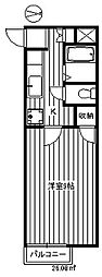 ピュア桜台 1Kの間取図画像