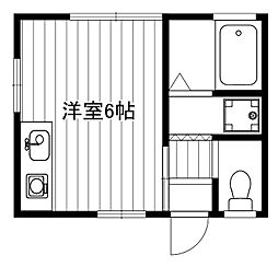 ヴェラ・ソレイユ3 ワンルームの間取図画像