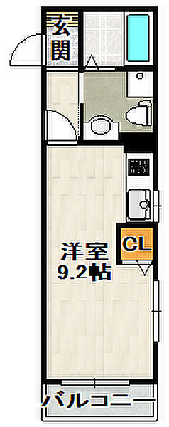 フロントハウスＢ棟 ？号室（101）｜兵庫県川西市南花屋敷4丁目(賃貸アパート1R・1階・25.33㎡)の写真 その2