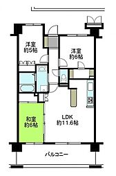 サンクレイドル郡山パークサイド 3LDKの間取図画像