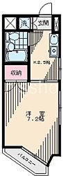 クオリア上鷺宮 1Kの間取図画像
